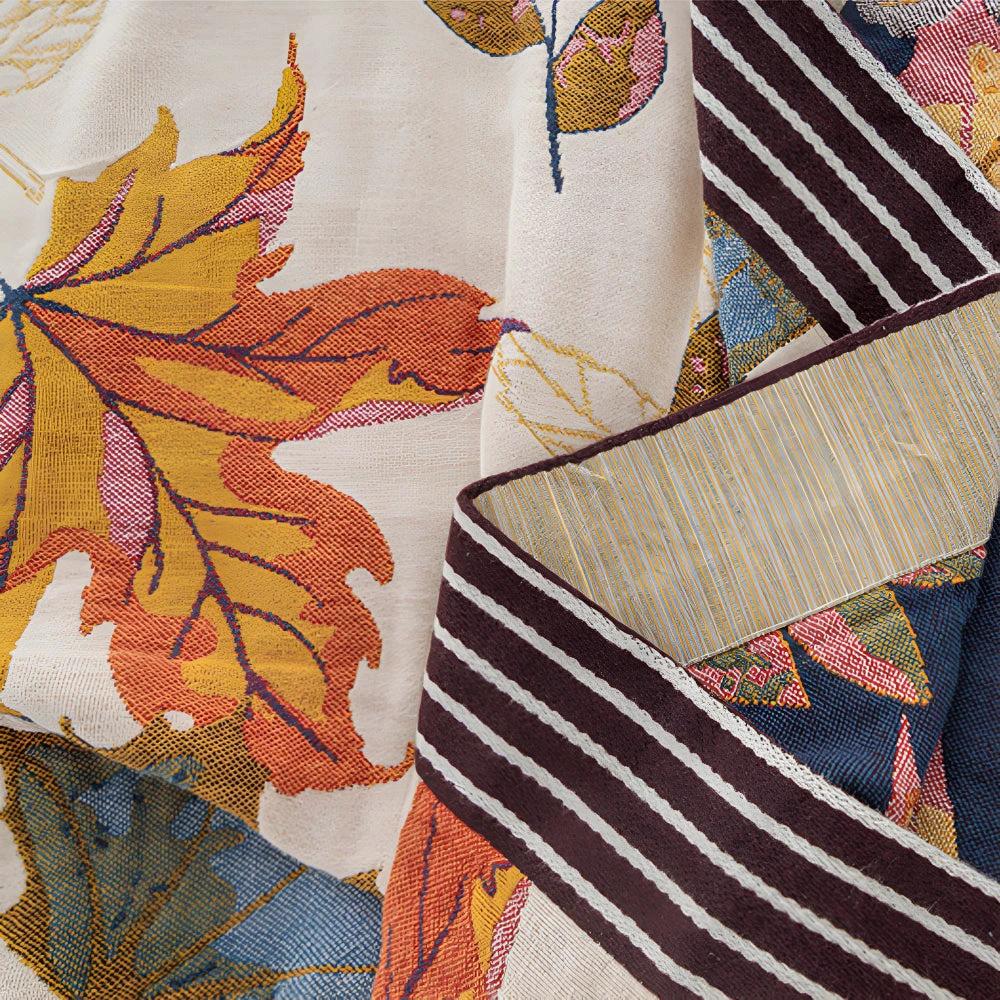 Maple Leaf Cotton Blanket by Casa & Beyond
