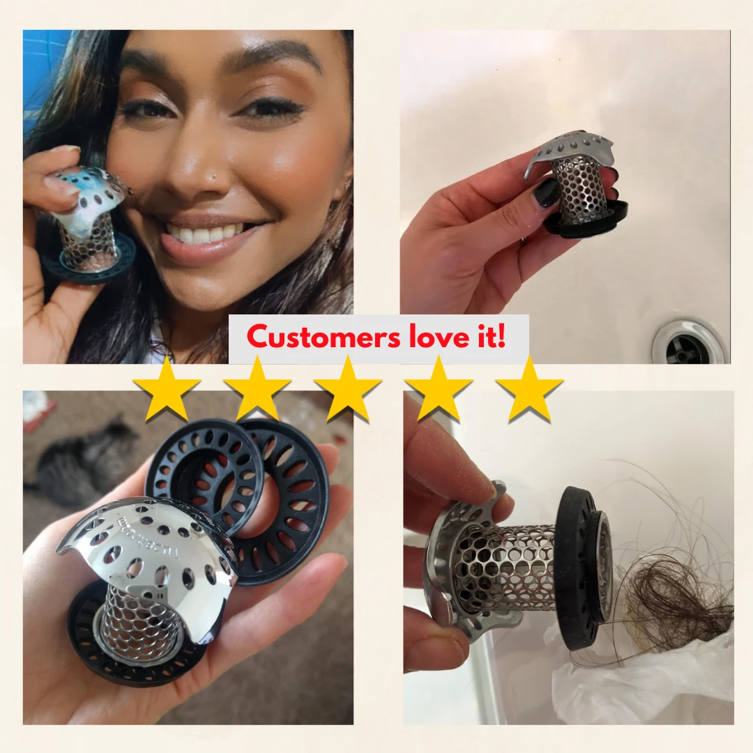 BathTub Drain Hair Catcher – Effortlessly Catches Hair Without Clogs Bowlift by Bowlift