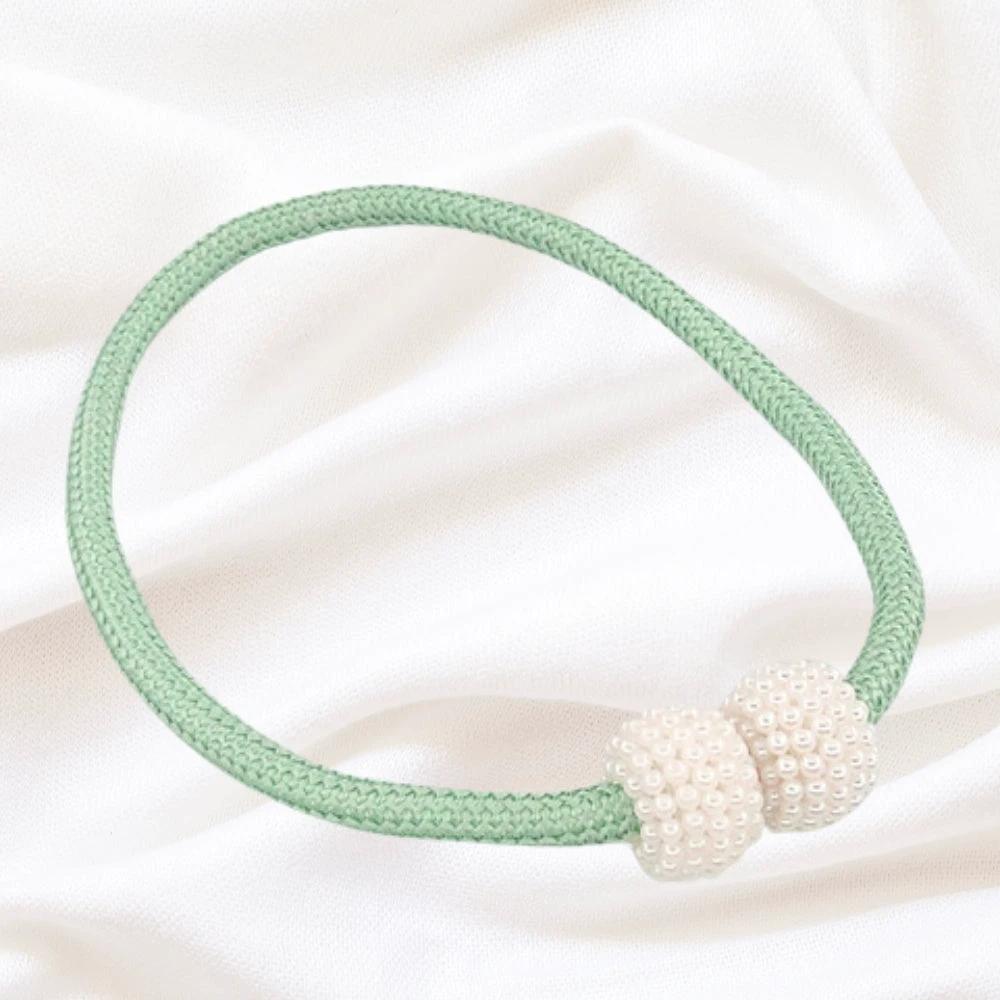 Magnetic Pearl Curtain Tie Back | 2pcs Set by Casa & Beyond
