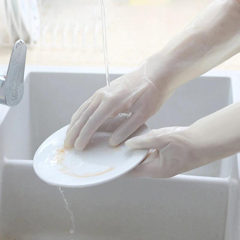 Robust velvet kitchen gloves (4 pairs) by Bowlift
