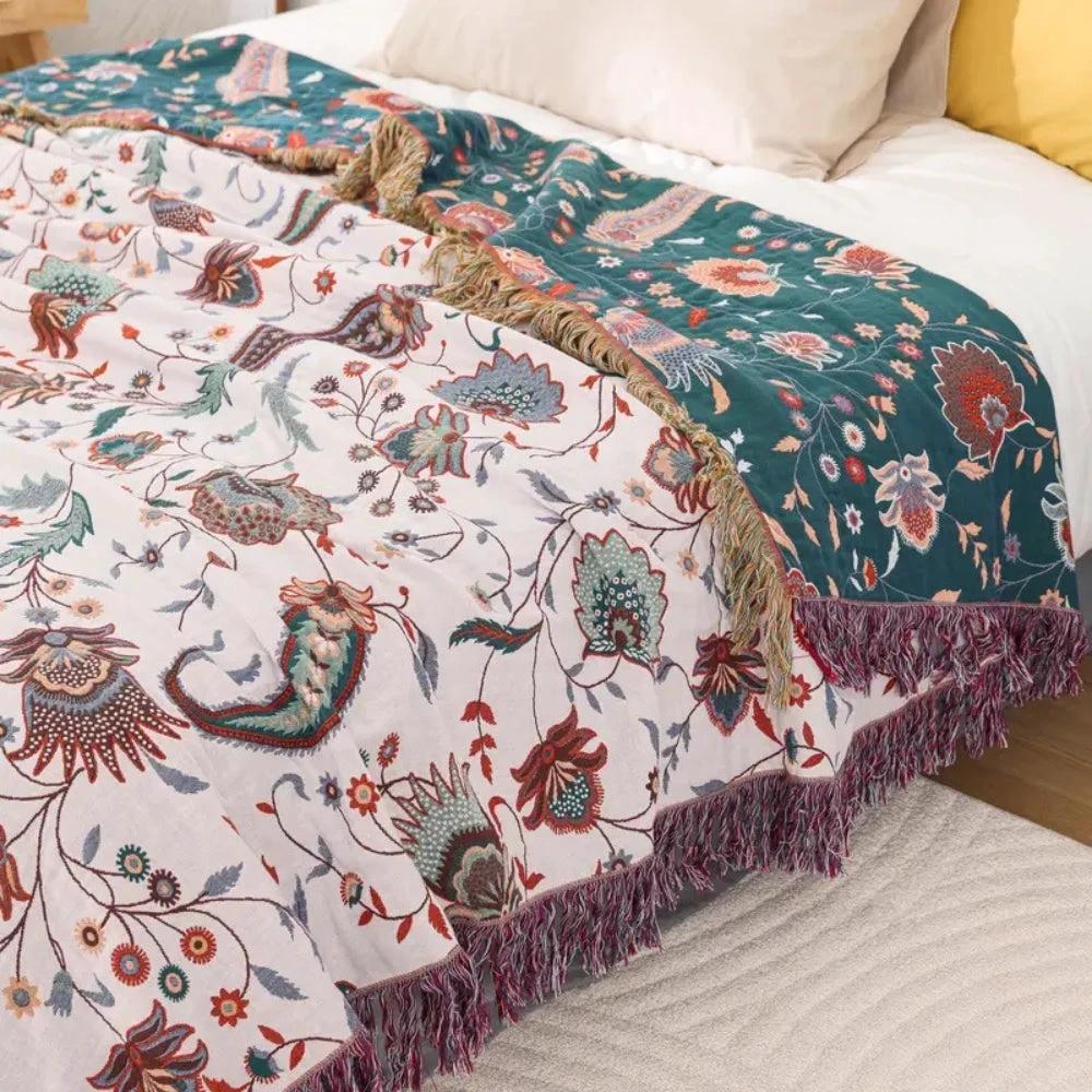 Liora Vintage Reversible Soft Blanket by Casa & Beyond