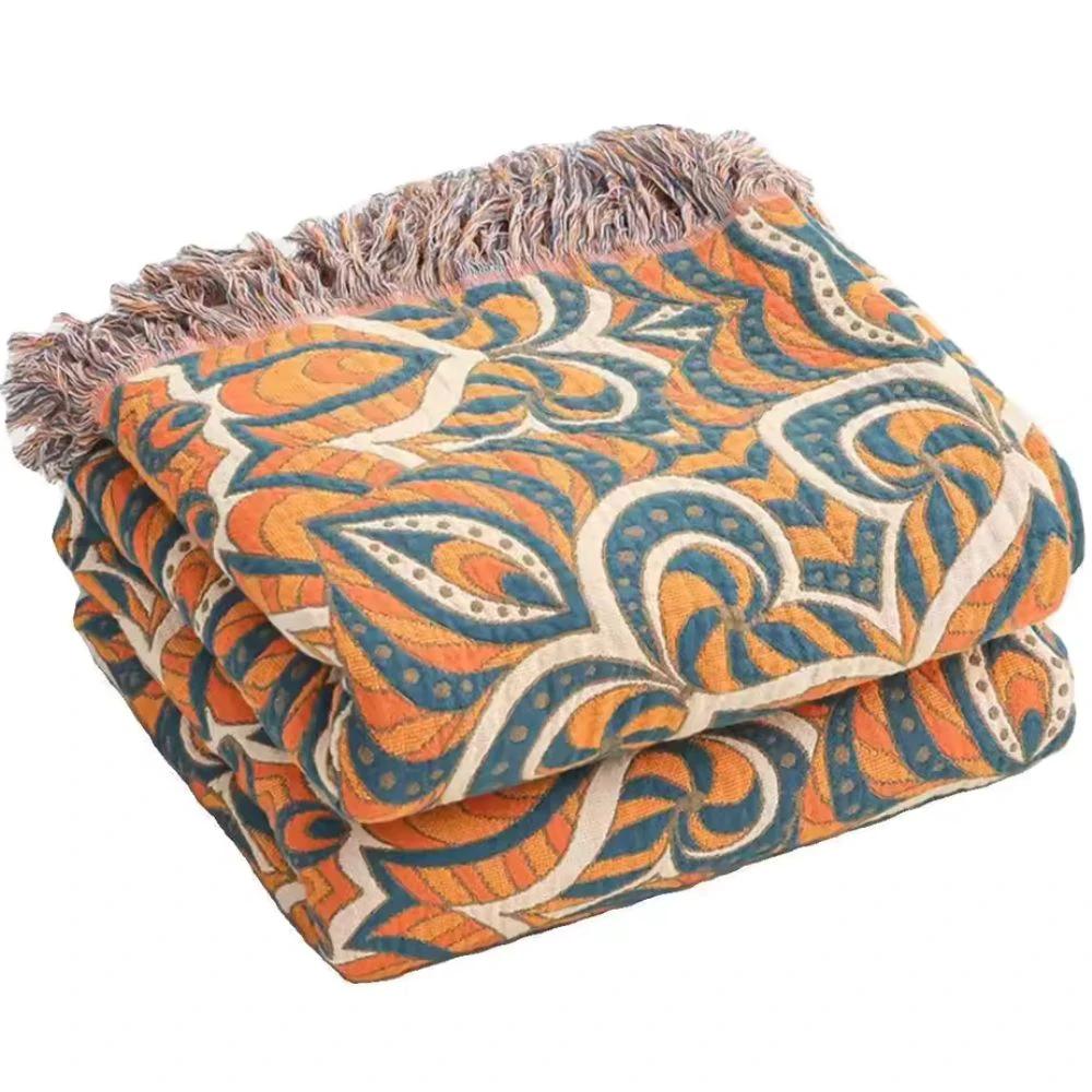 Sienna Sun Cotton Blanket by Casa & Beyond