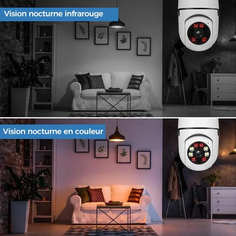 Wireless security camera without cables with light bulb by Bowlift