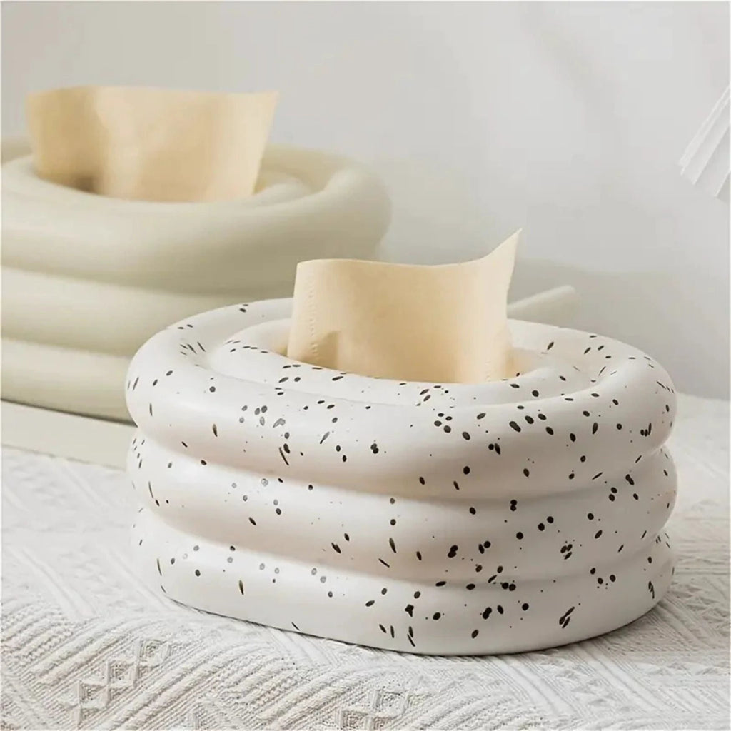 Lustre Ceramic Tissue Holder by Casa & Beyond