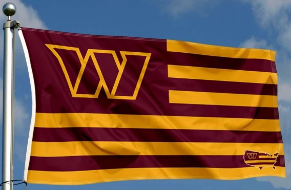 Washington Commanders Banners Washington Redskins Flag-3x5FT NFL Banner-100% polyester by flagsshop