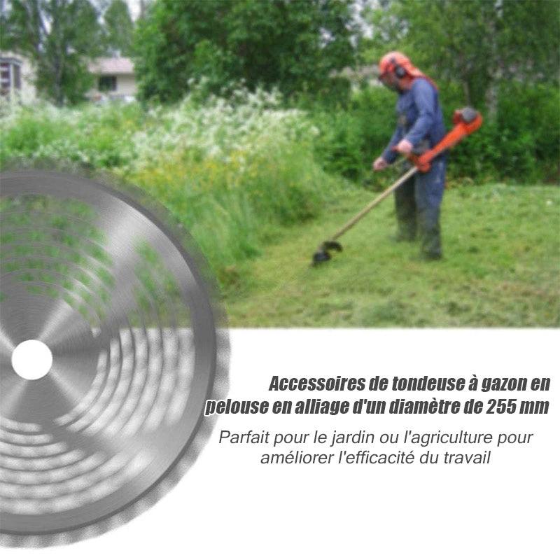 Alloyed saw blade for lawn mower by Bowlift