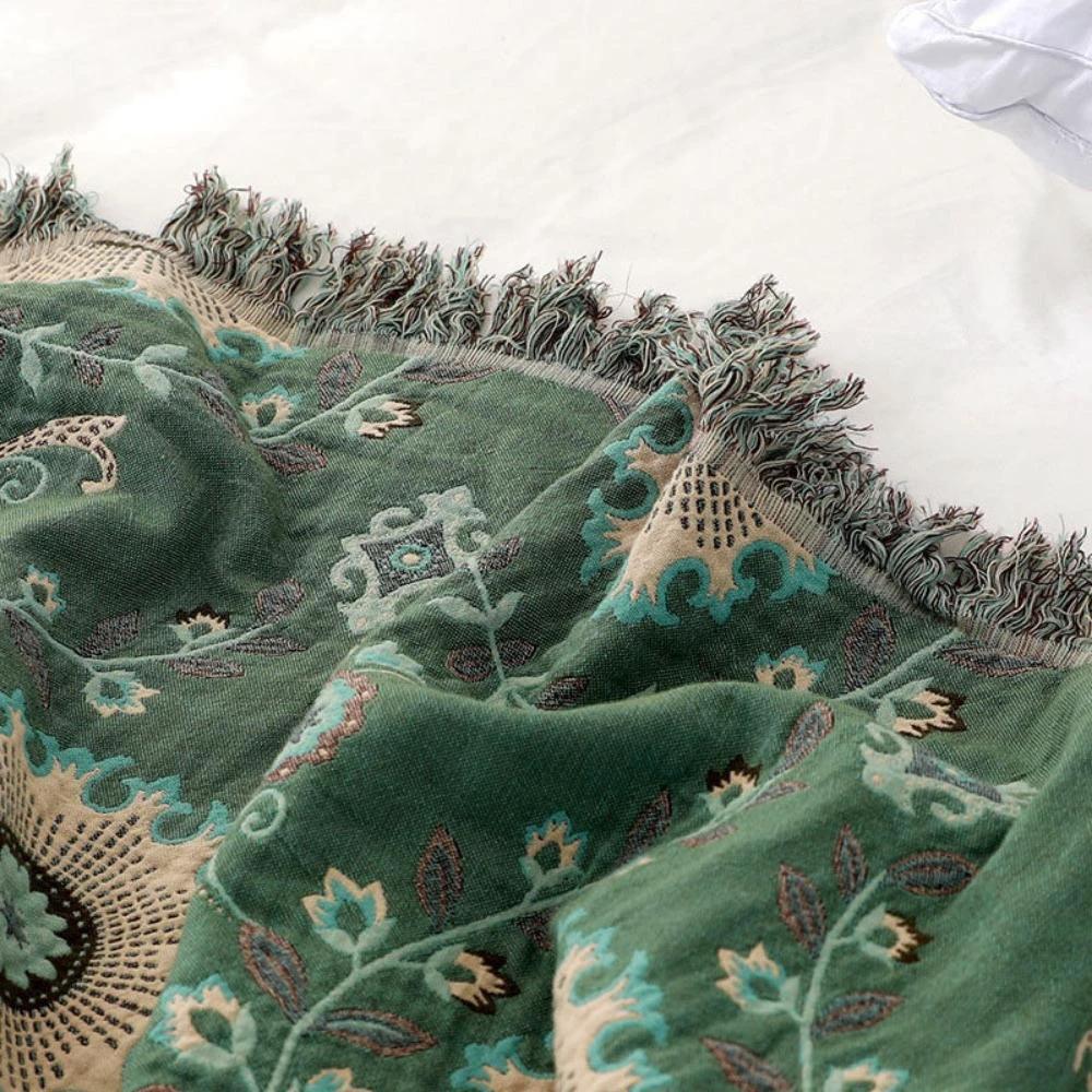 Retro Mandala Reversible Blanket by Casa & Beyond