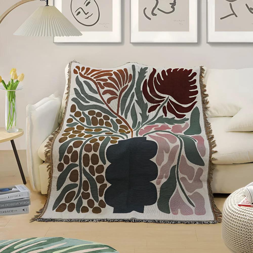 Floravase Woven Throw by Casa & Beyond