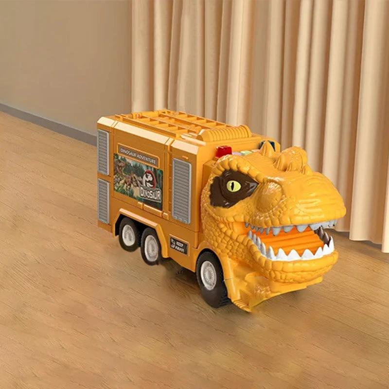 New Engineer Truck Railway Toy Set with Transforming Dinosaurs by Bowlift