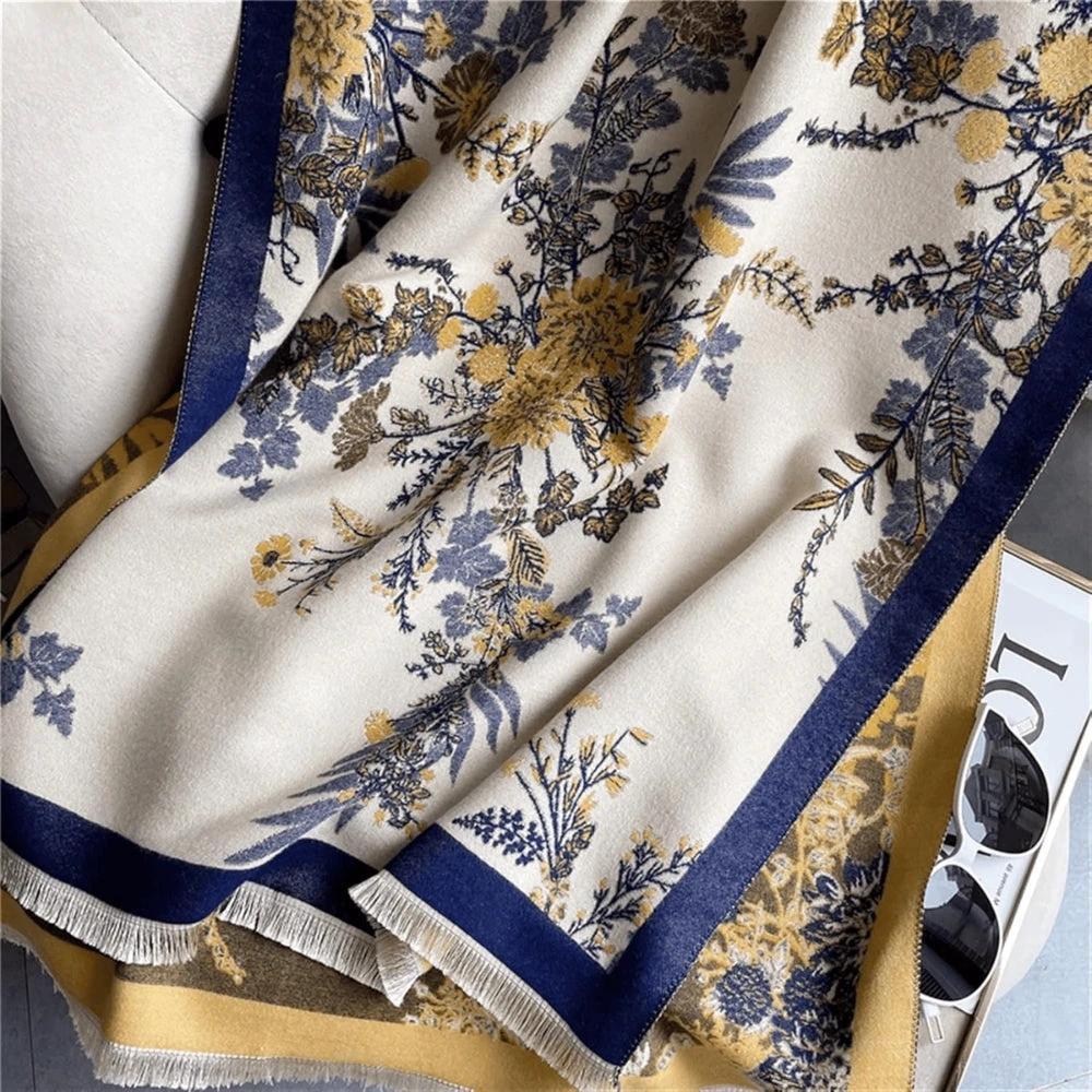 Nuvé Floral Soft Double Sided Scarf by Casa & Beyond