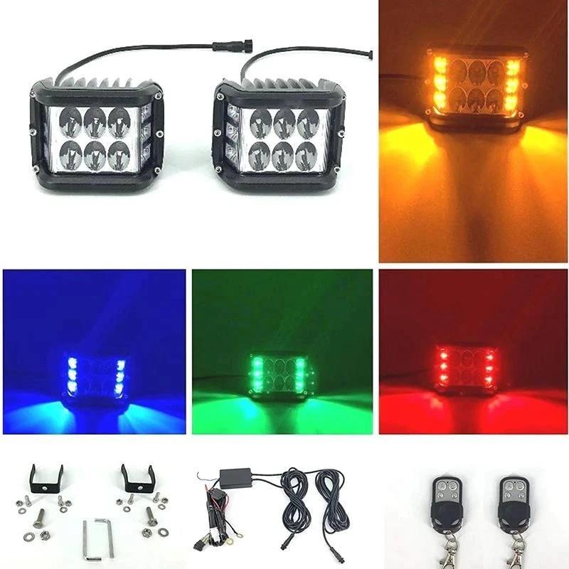 LED strobe spotlight with three sides for car by Bowlift