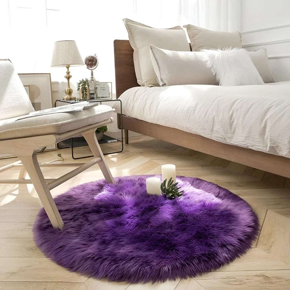 Round Cloud Soft Plush Rug by Casa & Beyond