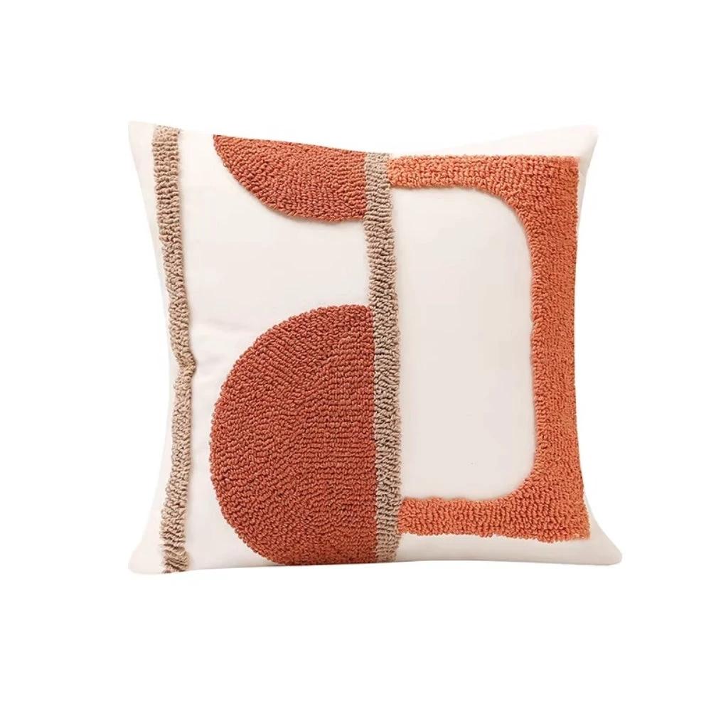 Eden Geometric Embroidery Cushion Cover by Casa & Beyond