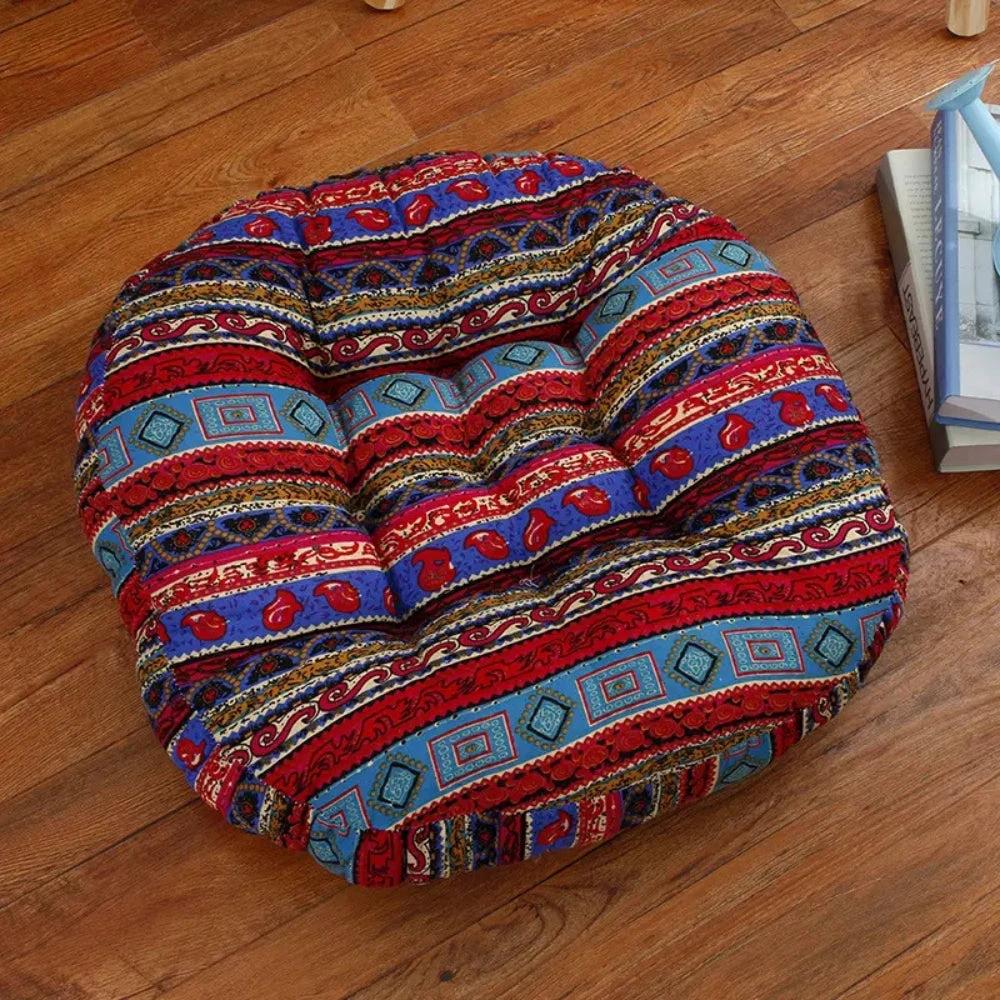 Round Boho Cushion Versatile Seating by Casa & Beyond