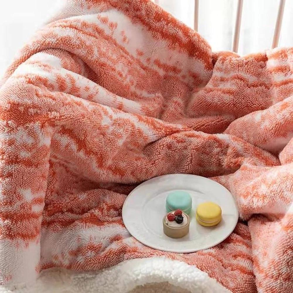 Seraphina Velvet Sherpa Blanket by Casa & Beyond