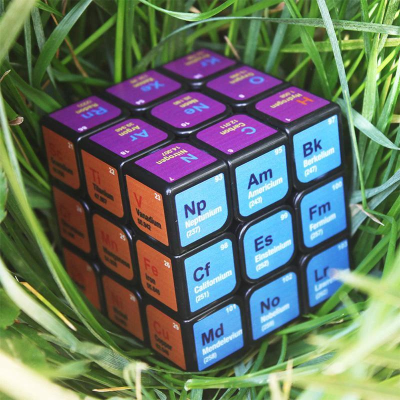 Cube with chemical elements by Bowlift