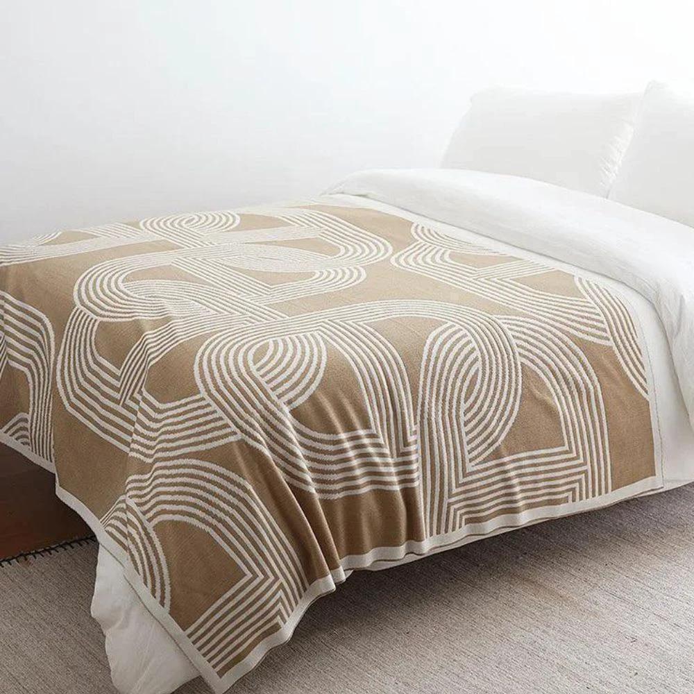 Snuggle Maze Knit Blanket by Casa & Beyond