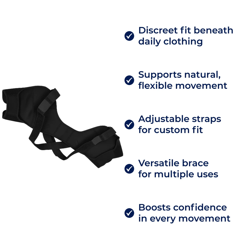 Cross-Compression Stability – Breathable Mesh Comfort – Relieves Shoulder Pain & Improves Posture Bowlift by Bowlift