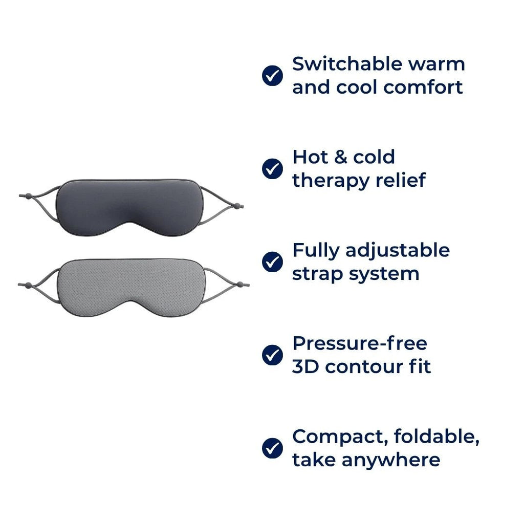 Dual-Temperature Warm and Cool Sides – Full-Coverage Blackout Design – For Travellers and Light-Sensitive Sleepers Bowlift by Bowlift