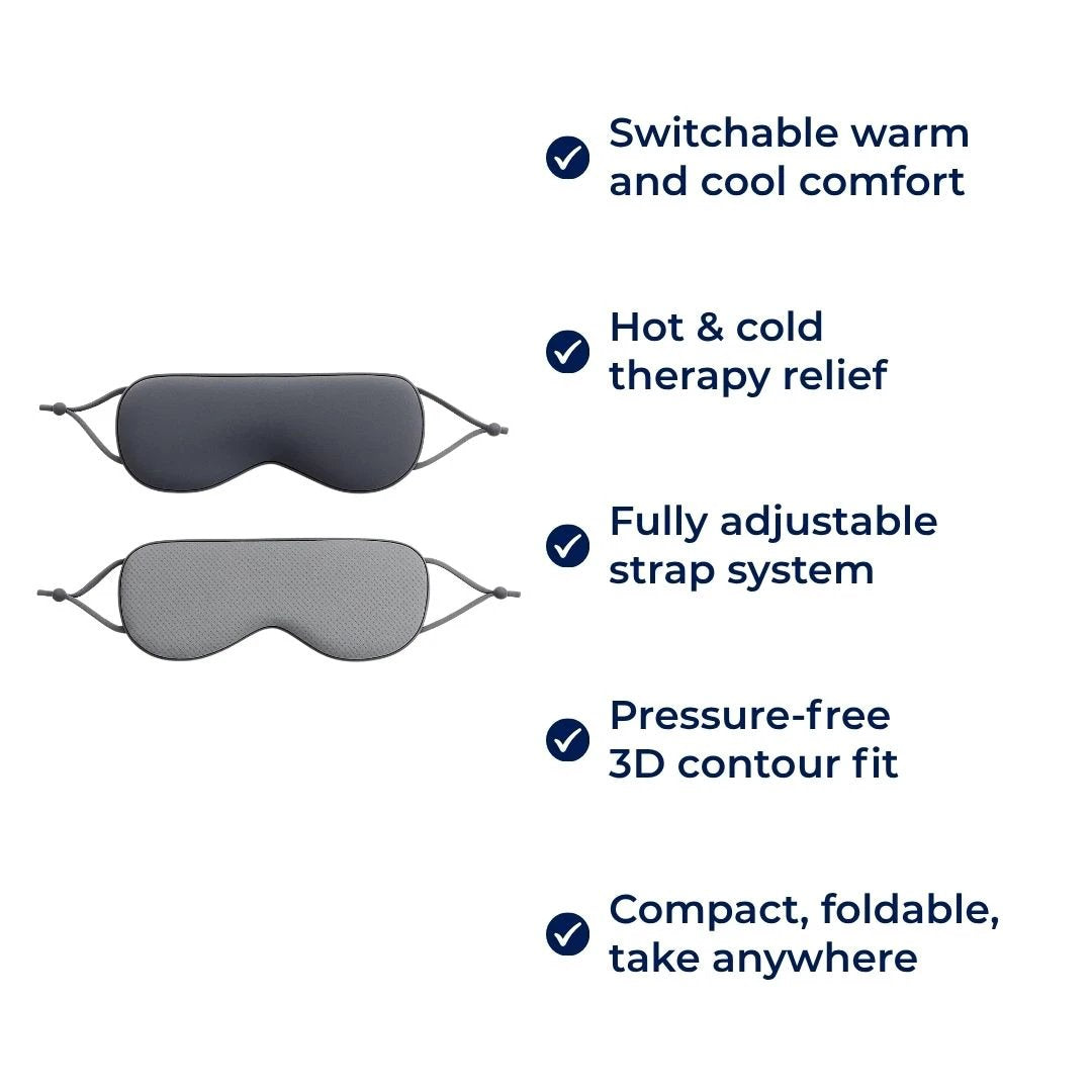 Dual-Temperature Warm and Cool Sides – Full-Coverage Blackout Design – For Travellers and Light-Sensitive Sleepers Bowlift by Bowlift