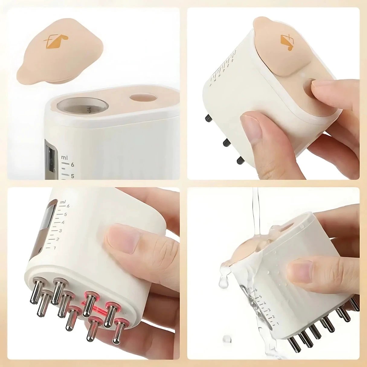 HairVibe Electric Scalp Massager | Improved Blood Circulation – Stress Relief to Promote Hair Growth and Scalp Health Bowlift by Bowlift