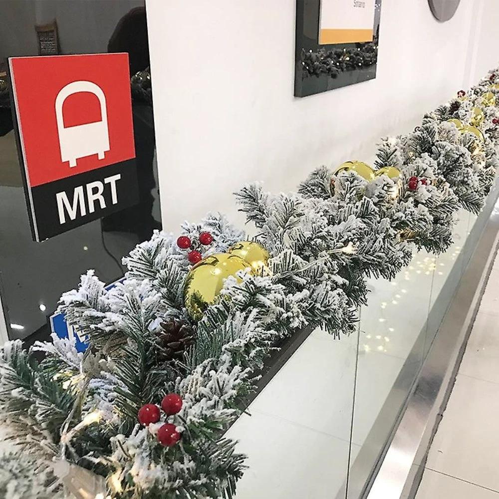 Holiday Frosted Christmas Garland by Casa & Beyond