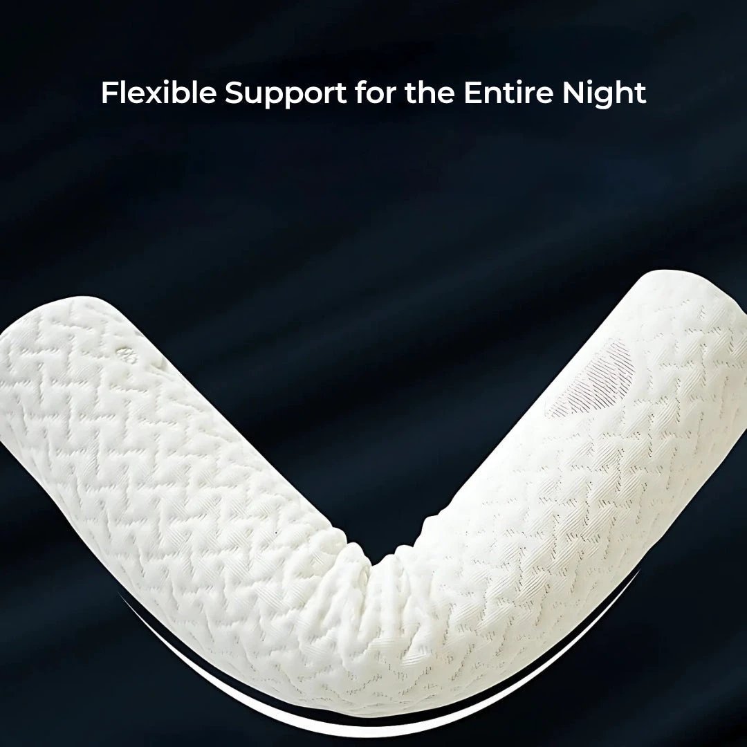 RelaxPosture Memory Foam Neck Roll Pillow – Perfect for Sleep, Travel, and Pain Relief with Ergonomic Support Bowlift by Bowlift