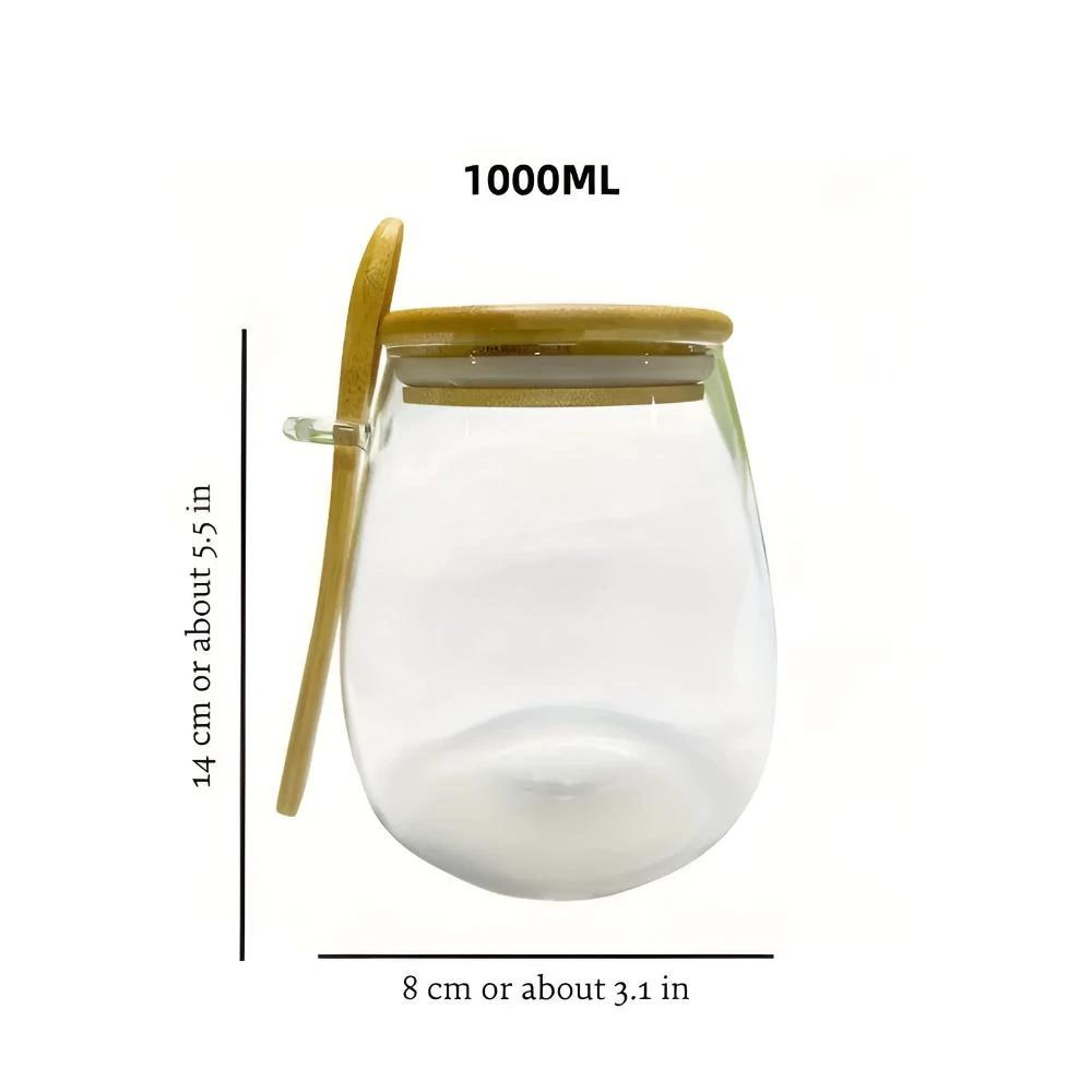 Nature's Pantry Glass Jar by Casa & Beyond