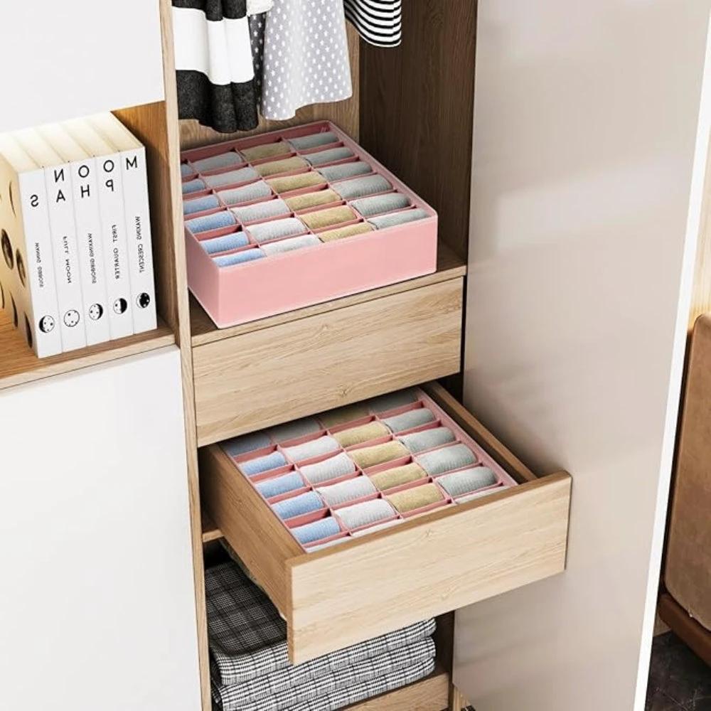 Foldable Sock and Underwear Organizer by Casa & Beyond