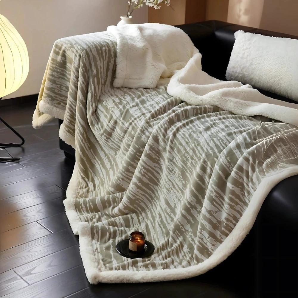 Bark-Inspired Snuggle Blanket by Casa & Beyond