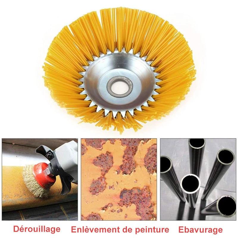 Nylon weed brush for lawn mower by Bowlift