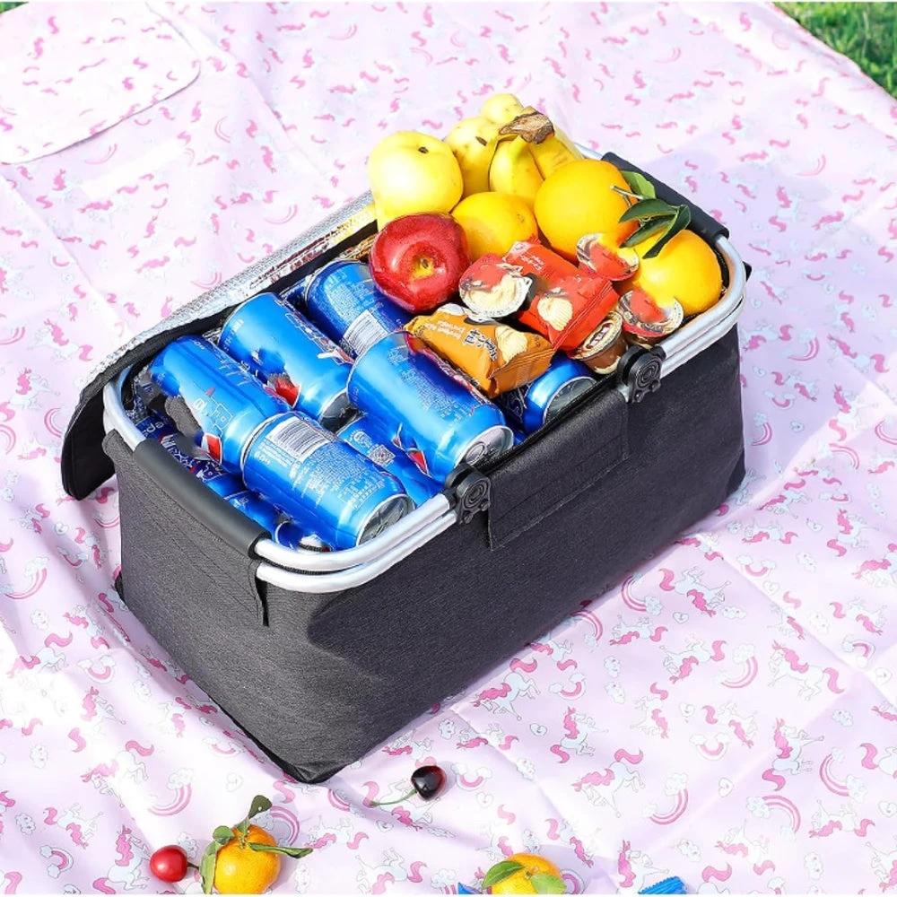 Collapsible Leakproof Picnic Basket by Casa & Beyond