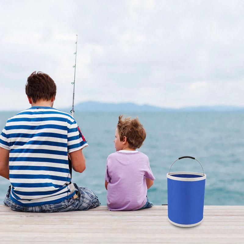 Foldable portable bucket for outdoor fishing by Bowlift