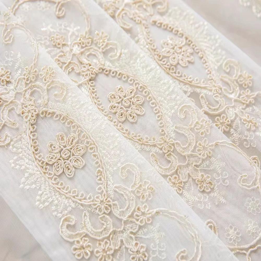 Elyvia Embroidered Classic Sheer Lace Curtain by Casa & Beyond
