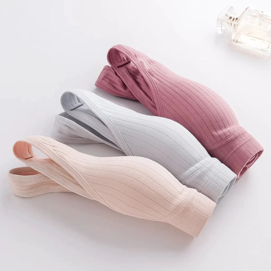 Wire-free Comfort – Breathable Cotton – Easy One-Hand Access – All-Day Support for Breastfeeding Mothers Bowlift by Bowlift