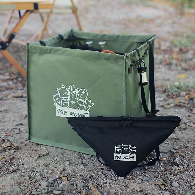 Foldable multifunctional trash can for outdoor use by Bowlift