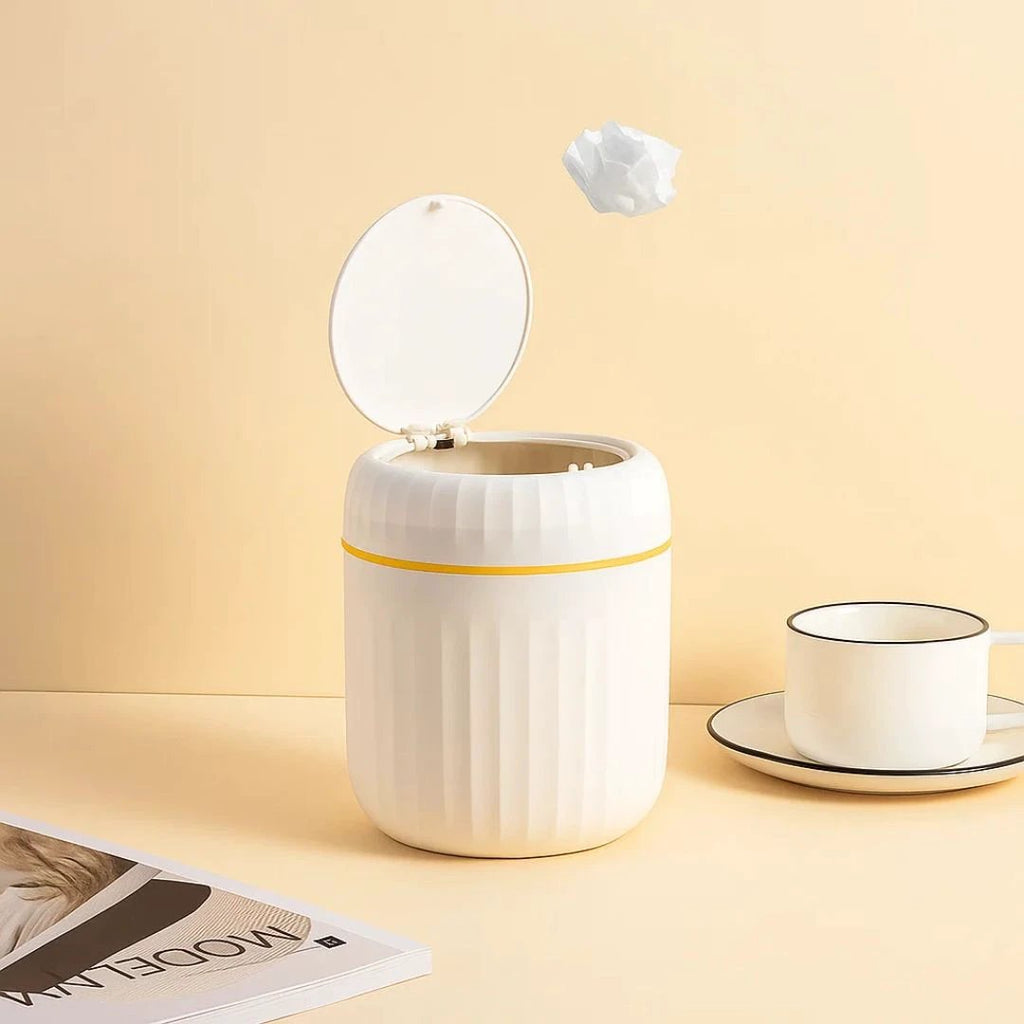 Odour-Sealing Lid – Durable Removable Inner Bucket – Compact Space-Saving Design – Keeps Desks Clean & Fresh Bowlift by Bowlift