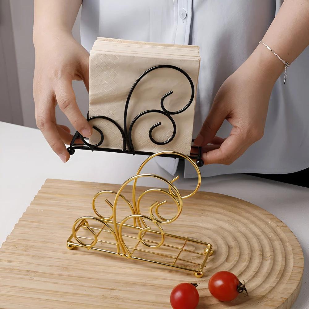 Stylish Swirl Napkin Holder by Casa & Beyond