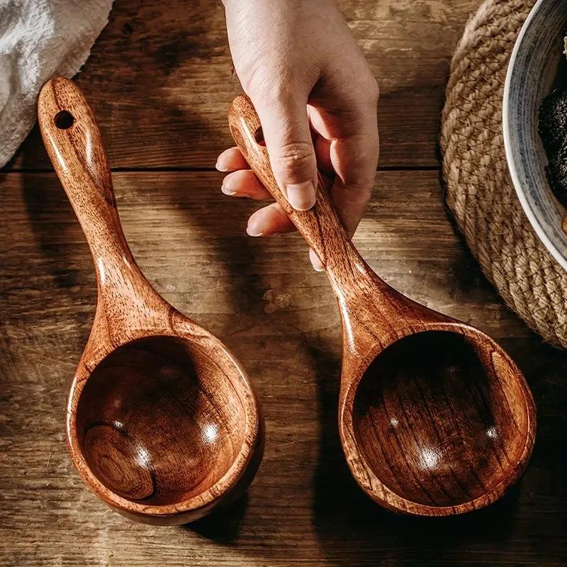 Large Wooden Multi-Purpose Scoop- 1pc by Casa & Beyond