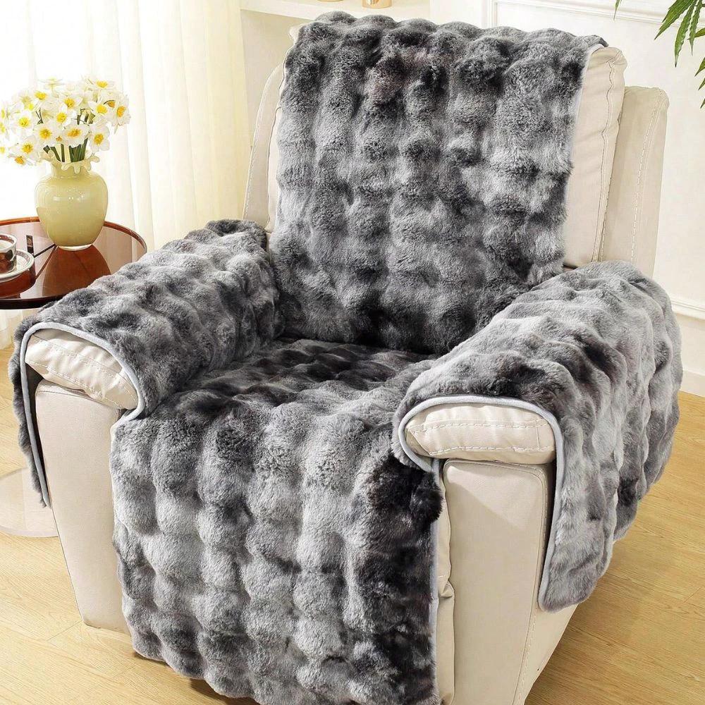 Velvet Plush Recliner Sofa Cover by Casa & Beyond