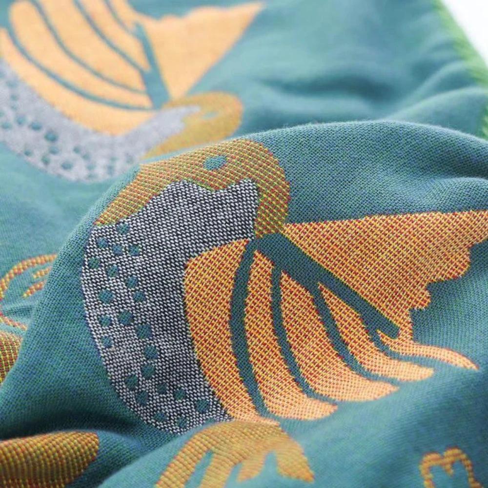 Scandinavian Bird Cotton Gauze Pillowcases (2pcs) by Casa & Beyond