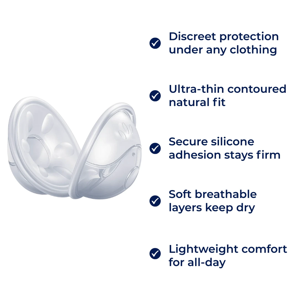 Silicone Adhesion – Thin Reusable – Discreet Leak Protection – Washable Comfort For Nursing Mums Bowlift by Bowlift
