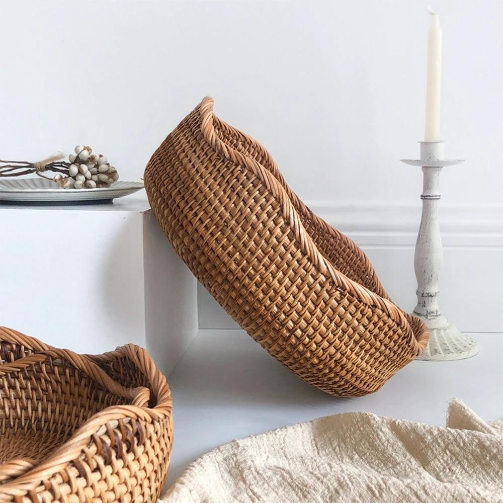 Stylish Handwoven Rattan Basket by Casa & Beyond