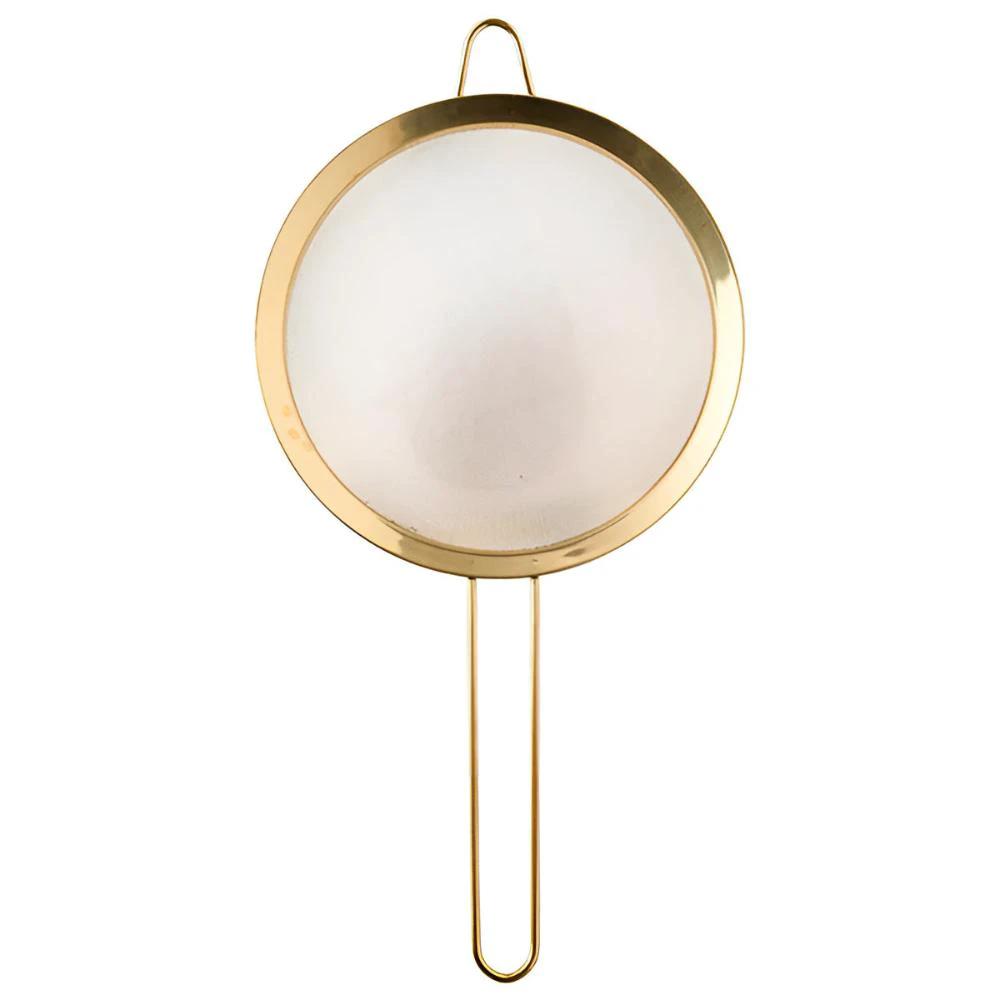 Gold Fine Mesh Strainer by Casa & Beyond