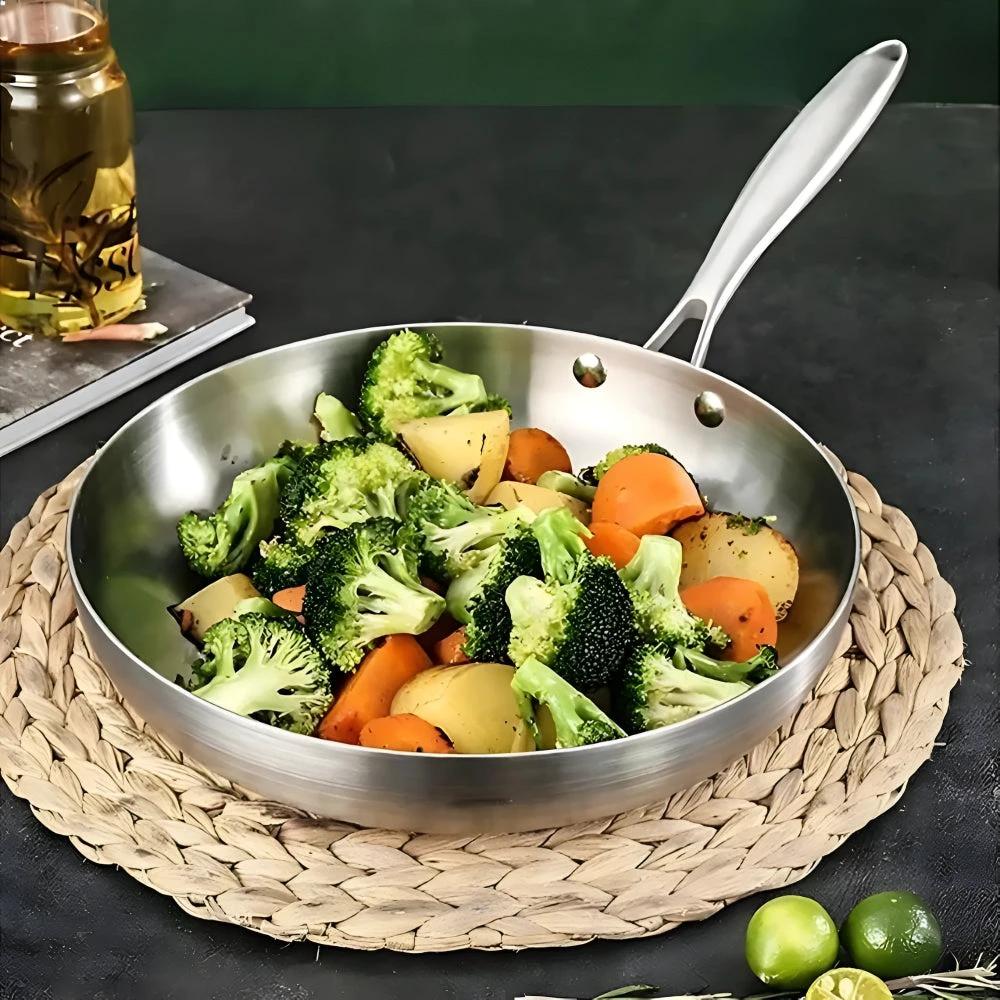 Stainless Steel Frying Pan by Casa & Beyond