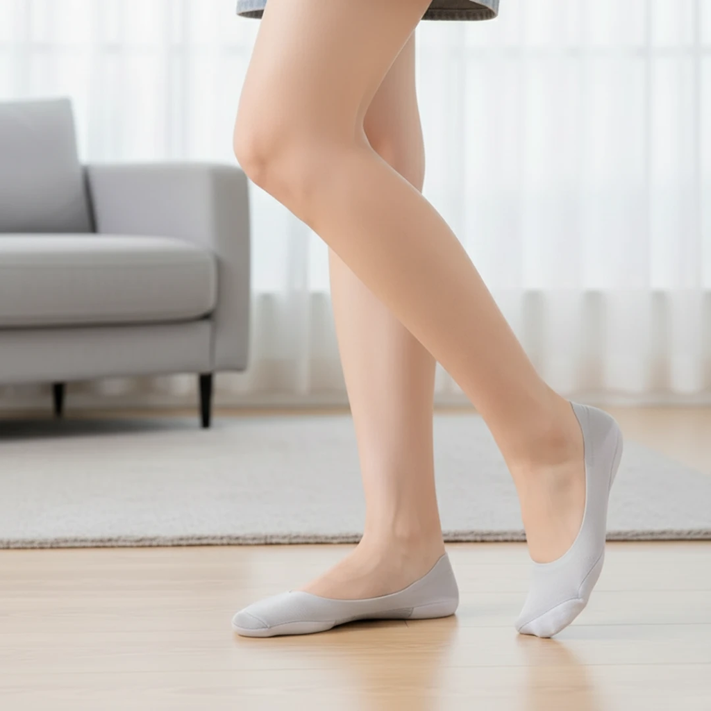 Show Padded Socks – Shock Absorbing Comfort – Breathable Cotton Cushion – Anti-Slip Heel – Women All-Day Walking Relief Bowlift by Bowlift