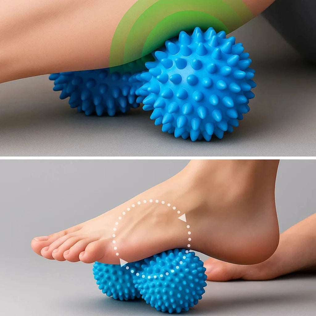 Deep Tissue Muscle Relief – Firm Spiky Dual-Ball Design – Faster Recovery for Active Lifestyle Bowlift by Bowlift