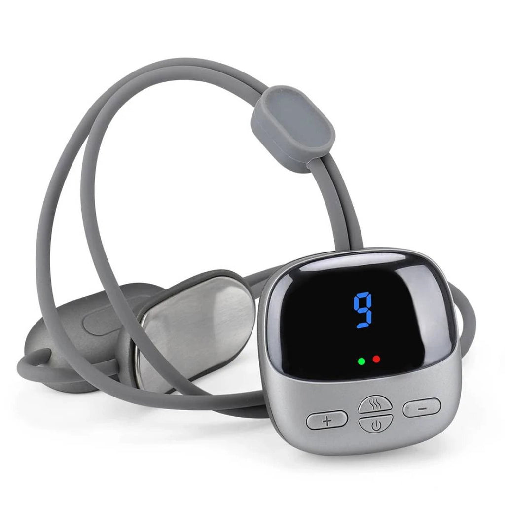 NeckEasePro Portable EMS Cervical Spine Massager | Pain Relief for Neck and Shoulder Tension - Muscle Relaxation Bowlift by Bowlift