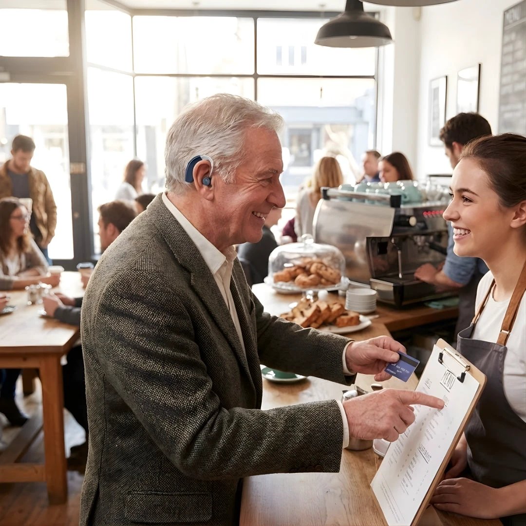 Boosts Hearing Clarity – Rechargeable & Lightweight – Reduces Background Noise – Ideal for Seniors Bowlift by Bowlift