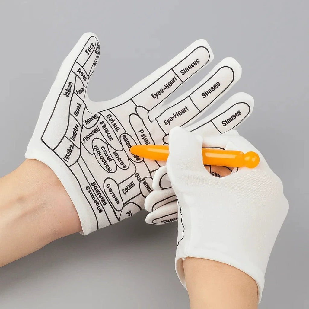 Hand Pain Relief – Boost Circulation – Elastic Non‑Slip Fit – Acupressure Massage Therapy for Sore Hands at Home Bowlift by Bowlift